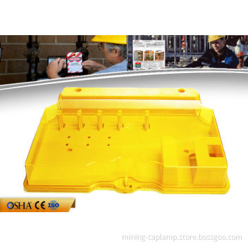 Yellow Lock Out Station Contain 5 Padlocks